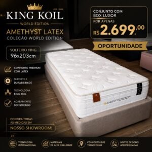 Conjuntos King Koil Mattress Amesthyst Latex 96x203