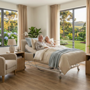 Cama Casal Hospitalar com Elevação